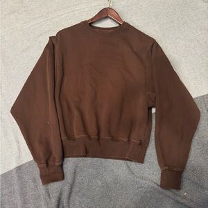 Brown brunette the label crewneck